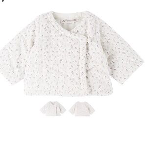 Bonpoint Baby White Ayoumi Jacket Size 2T